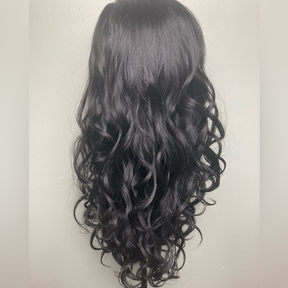 Black Wig Long Black Wigs Lace Wig - Picture 4 of 10